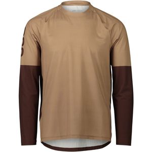 POC - Mountainbike kleding - Essential MTB Jersey Jasper Brown voor Heren van Gerecycled Polyester - Maat L - Bruin