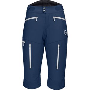 Norrona - Dames mountainbike kleding - FjÃ¸rÃ¥ Flex1 Shorts W Indigo Night voor Dames van Siliconen - Maat M - Marine blauw