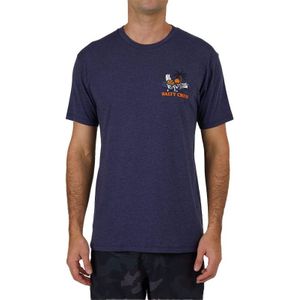 Salty Crew - T-shirts - Siesta Premium S/S Tee Navy Heather voor Heren van Katoen - Maat S - Marine blauw