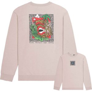 Picture Organic Clothing - Sweatshirts en fleeces - Paipo Crew Woodrose voor Heren van Katoen - Maat XL - Roze