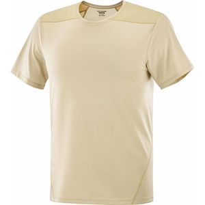 Salomon - Wandel- en bergsportkleding - Outline SS Tee M White Pepper voor Heren - Maat L - Wit