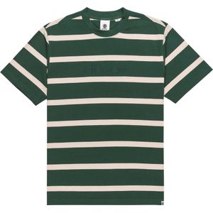 Element - T-shirts - Yacht Club SS Tee Oat Milk Jungle Green voor Heren - Maat L - Groen