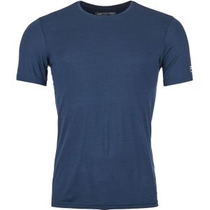 Ortovox - Wandel- en bergsportkleding - 120 Cool Tec Clean T-Shirt M Deep Ocean voor Heren van Wol - Maat L - Marine blauw