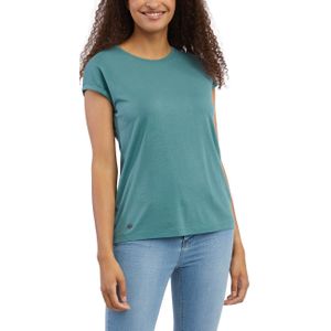 Ragwear - Dames t-shirts - Diona Ocean Green voor Dames van Katoen - Maat S - Blauw
