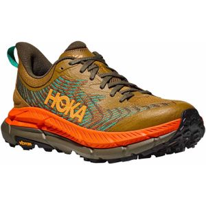 Hoka - Trailschoenen - Mafate Speed 4 M Antique Olive / Squash voor Heren - Maat 11 US - Bruin