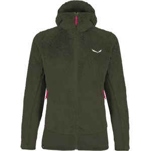 Salewa - Dames wandel- en bergkleding - Tognazza Pl W Jkt Dark Olive Melange voor Dames - Maat S - Groen