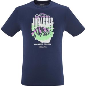 Millet - Klimkleding - CimaÃ¯ Summit TS SS M Saphir voor Heren van Katoen - Maat M - Marine blauw