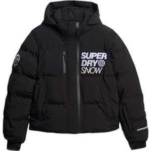 Superdry - Dames ski jassen - Ski Boxy Puffer Jacket Black voor Dames - Maat XS - Zwart