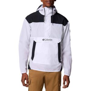Columbia - Jassen - Challenger Windbreaker Anorak White Black voor Heren - Maat S - Wit