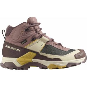 Salomon - Dames wandelschoenen - X Ultra 5 Mid GTX W Burlwood / French Roast / Rattan voor Dames - Maat 6 UK - Bruin