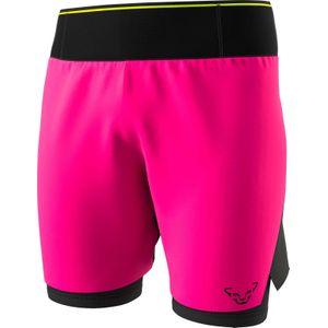 Dynafit - Trail / Running kleding - Dna Ultra M 2/1 Shorts Pink Glo voor Heren van Technische stof - Maat L - Roze