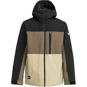 Quiksilver - Ski jassen - Sycamore Jacket Canteen voor Heren - Maat M - Bruin