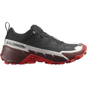 Salomon - Heren wandelschoenen - Cross Hike Gtx 2 Black/Bitter Chocolate/Fiery Red voor Heren - Maat 8 UK - Zwart