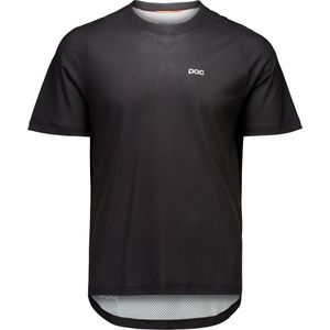 POC - Mountainbike kleding - M's Motion Air SS Jersey Uranium Black voor Heren van Gerecycled Polyester - Maat L - Zwart