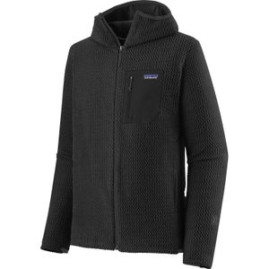 Patagonia - Wandel- en bergsportkleding - M's R1 Air Full-Zip Hoody Black voor Heren - Maat XL - Zwart