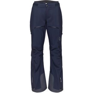 Norrona - Dames skibroeken - Trollveggen Gore-Tex Pro Light Pants W Indigo Night voor Dames - Maat XS - Marine blauw