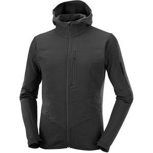 Salomon - Wandel- en bergsportkleding - Outline Warm Hybrid Hoody M Deep Black voor Heren van Gerecycled Polyester - Maat XL - Zwart