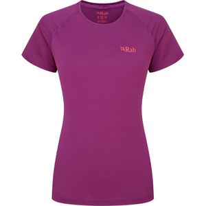 Rab - Trail / Running dameskleding - Sonic Tee W Plum voor Dames - Maat 10 UK - Bordeauxrood