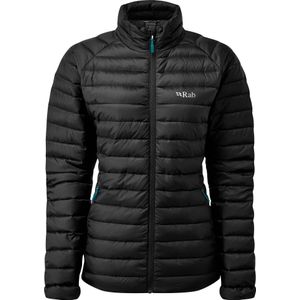 Rab - Dames donsjassen - Microlight Jacket W Black voor Dames - Maat 10 UK - Zwart