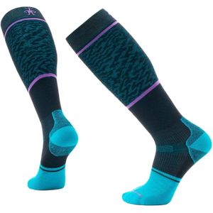 Smartwool - Skisokken - Snowboard Targeted Cushion Retro Line OTC Socks Black voor Heren van Wol - Maat M - Zwart