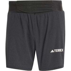 Adidas - Trail / Running kleding - Techrock Pro Short M Black voor Heren - Maat M - Zwart