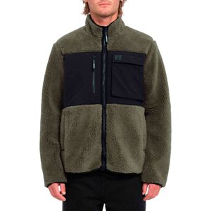 Volcom - Sweatshirts en fleeces - Storm Stone Zip Wintermoss voor Heren - Maat L - Groen