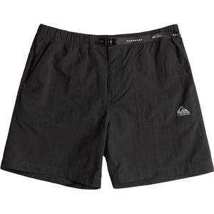 Quiksilver - Korte broeken - Run Ashore Tarmac voor Heren van Nylon - Maat L - Zwart