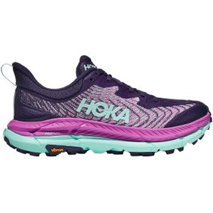 Hoka - Trailschoenen - Mafate Speed 4 W Night Sky/Ocean Flower voor Dames - Maat 6 US - Paars