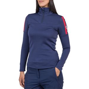 Rossignol - Dames thermokleding - W Experience 1/2 Zip Dark Navy voor Dames - Maat S - Marine blauw