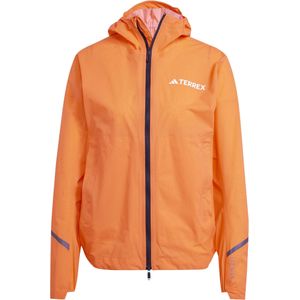 Adidas - Trail / Running dameskleding - Xperior Light Rain Jacket W Seimor voor Dames - Maat S - Oranje