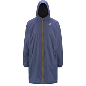 K-Way - Jassen - Le Vrai 3.0 Eiffel Warm Blue Indigo voor Heren van Nylon - Maat S - Blauw