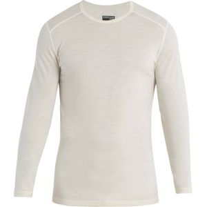 Icebreaker - Thermokleding - M Merino 200 Oasis LS Crewe Undyed voor Heren van Wol - Maat M - Wit