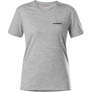 Snowleader - Merino Tech Tee Snowleader Grey Wn voor Dames van Wol - Maat S - Grijs