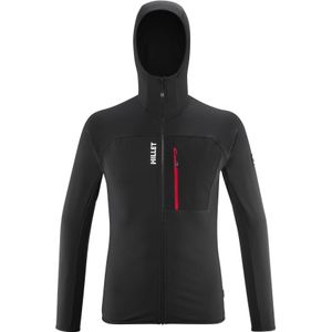 Millet - Fleeces - Trilogy Lightgrid Hoodie M Black voor Heren - Maat L - Zwart