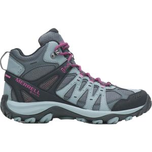 Merrell - Dames wandelschoenen - Accentor 3 Sport Mid Gtx Monmnt-Fuchsia voor Dames - Maat 38.5 - Grijs