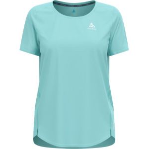 Odlo - Trail / Running dameskleding - Zeroweight Chill-Tec T-Shirt Crew Neck SS Aqua Haze voor Dames - Maat M - Blauw