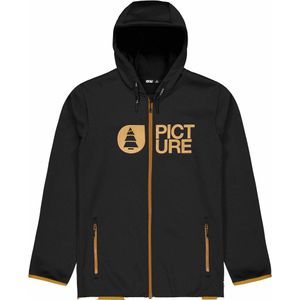 Picture Organic Clothing - Fleeces - Park Zip Tech Hoodie Black voor Heren - Maat M - Zwart