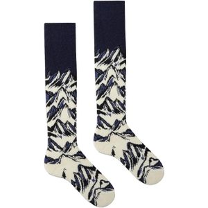 Fusalp - Skisokken - Sock Mount III Dark Blue/Milk voor Unisex - Maat S - Marine blauw