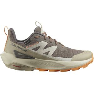 Salomon - Dames wandelschoenen - Elixir Activ Gtx W Falcon/White Pepper/Papaya voor Dames - Maat 6 UK - Beige