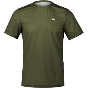 POC - Mountainbike kleding - Air Tee Epidote Green voor Heren van Gerecycled Polyester - Maat L - Groen