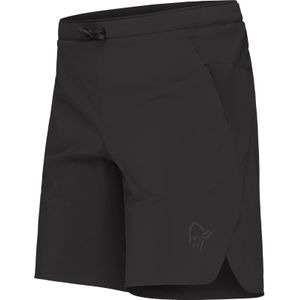 Norrona - Wandel- en bergsportkleding - Senja Flex1 9"" Shorts M'S Caviar voor Heren van Nylon - Maat M - Zwart