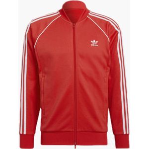 Adidas - Adicolor Classics Primeblue SST - Trainingsjack - Rood - 40% Katoen, 60% Gerecycled Polyester