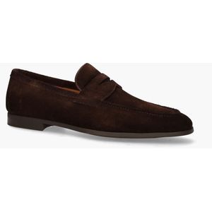 Magnanni - 24412 - Instappers - Donkerbruin - Suède - Leer