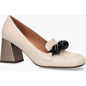 Chie Mihara - Suleiko - Loafers - Gebroken Wit - Nubuck - Geometrische Print