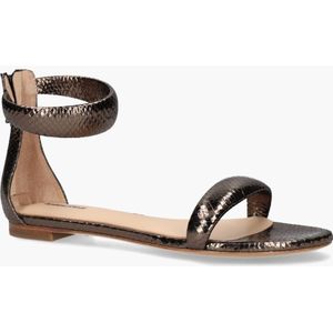 Lola Cruz - Amy - Sandalen - Grijs - Leer - Slangenprint
