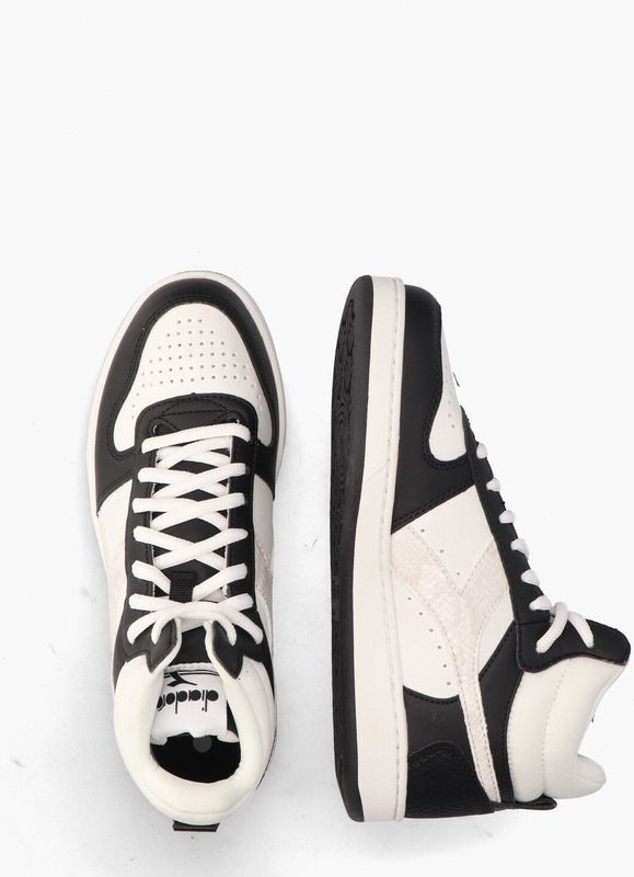 Diadora Sport Magic Basket Demi Reptile Wit/Zwart