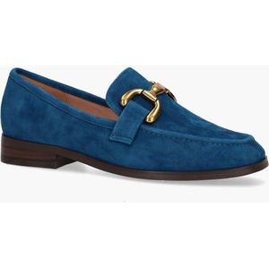 Bibi Lou - Zagreb - Loafers - Petrol - Suède - Gouden Bit