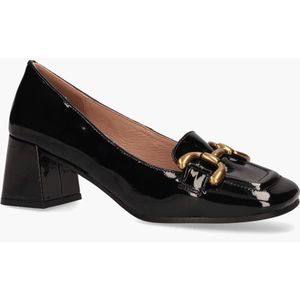 Bibi Lou - Valencia - Loafers - Zwart - Lakleer - Blokhak 6 cm