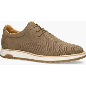 Rehab - Nolan Knit - Veterschoenen - Bruin - Knitwear - Leer