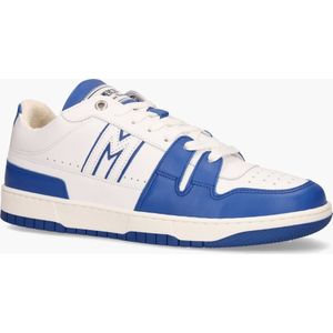 Mercer - Brooklyn M - Low-top Sneakers - Wit/Kobaltblauw - Leer